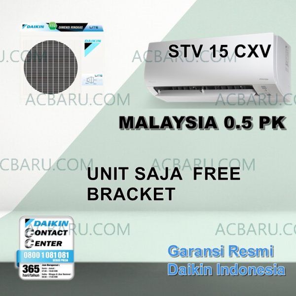 AC Daikin 0.5 PK STV15 CXV Standard Malaysia